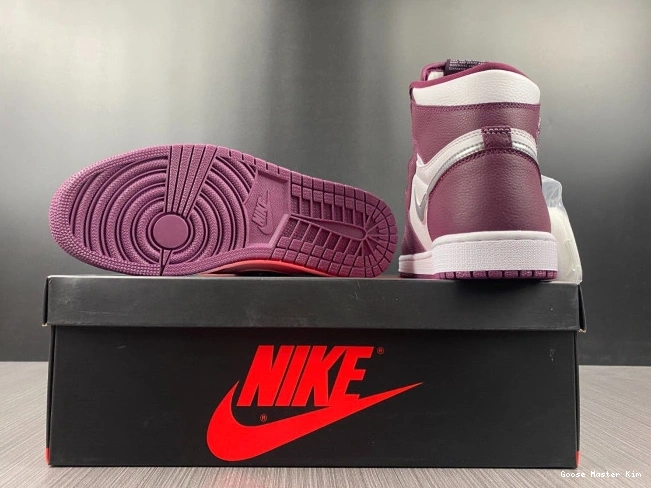 OG Jordan 1 High 555088-611 Bordeaux Air 0724